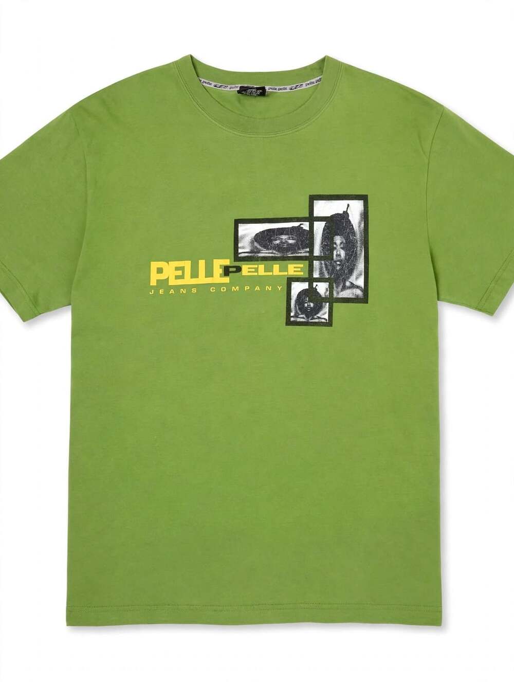 Pelle Pelle Jeans Co T Shirt Mens 3XL Green Graphic Y2K Hip Hop Streetwear